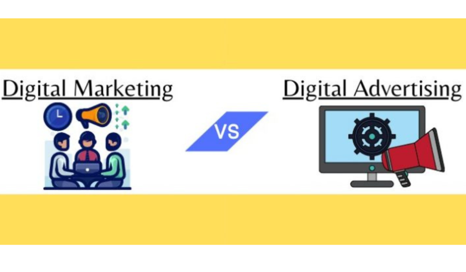 Digital Advertising v/s Digital Marketing: Know the Difference.