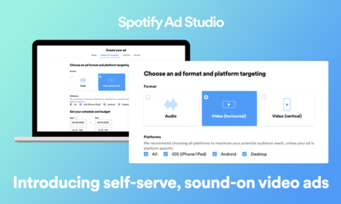 Making Video Campaigns on Spotify Is Now Easy with Sound-On Video Ads!