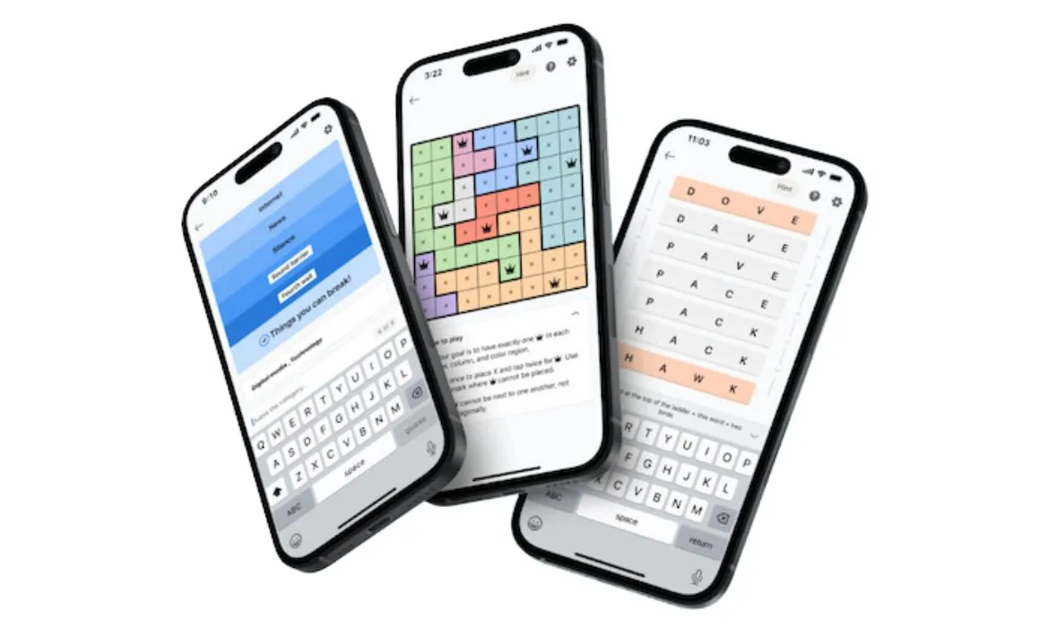 Desktop computers, gaming industry, gaming platforms, puzzle games, profile, Microsoft, marketing, leaderboard, puzzle games, pinpoint, queens, crossclimb, gaming, mobile, desktop, professional networking, user engagement, social media, mobile games, puzzle video games, social platform, wordplay, professional networking, TikTok, browser,