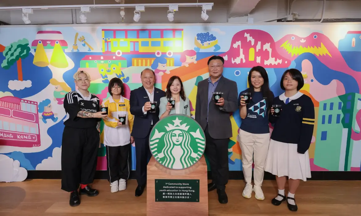 Coffee, café, starbucks Vietnam, starbucks foundation, starbucks drive thru, starbucks Philippines, starbucks Taiwan, junior achievement, starbucks india, tata starbucks, coffee chain, community store, marketing, vocational training council, community, meaningful opportunities, youth development, VTC, vocational education, nonprofit, Hong Kong, first-hand experiences, community store, starbucks foundation, interactive workshops, food and beverage industry, career exploration, F&B sector, collaboration, design thinking coding, entrepreneurial attitude, Alan Chan, Emmy Kan, 50th community store,