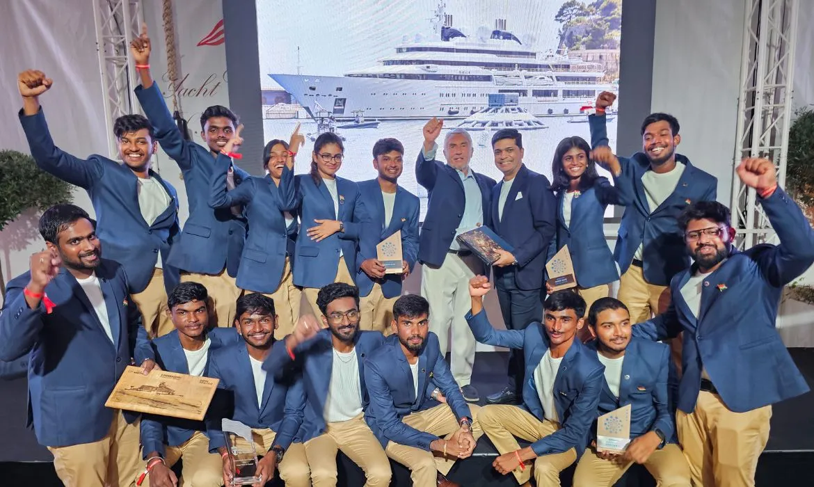 interactive marketing, innovation, sustainability, Team Sea Sakthi, Monaco Energy Boat Challenge, Kumaraguru College of Technology, alternative power, carbon-free future, Yali 3.0, AI navigation, solar-powered boats, blue economy, Legrand India, marine technology, environmental initiatives, carbon neutrality,
