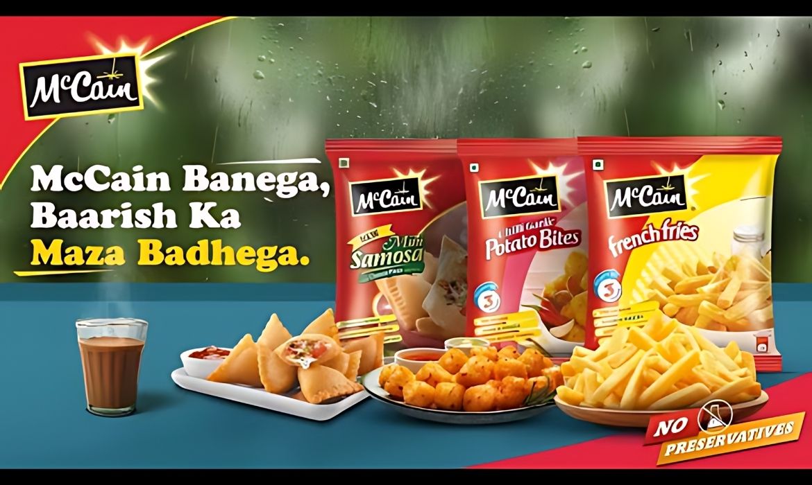 mccain foods, dentsu x, posterscope, monsoon campaign, digital out of home, programmatic, advertising, brand visibility, consumer engagement, marketing innovation, weather responsive, snack brand, convenience, rainy day treats, food campaign, monsoon, digital advertising, DOOH, marketing, food, convenience, weather responsive, innovation,