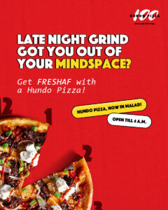Hundo pizza, admatazz, campaign, pizza chains, hyperlocal marketing, marketing campaign, hyperlocal targeting, malad, personalized touch, localized, awareness, hyperlocal campaign, memorable, tone of voice, communication, digital platforms, social media, paid media, offline media, flyers, yash Chandiramani, strategist, Kabir Moorjani, artwork, expansion spree, offline mediums, online mediums, buzz