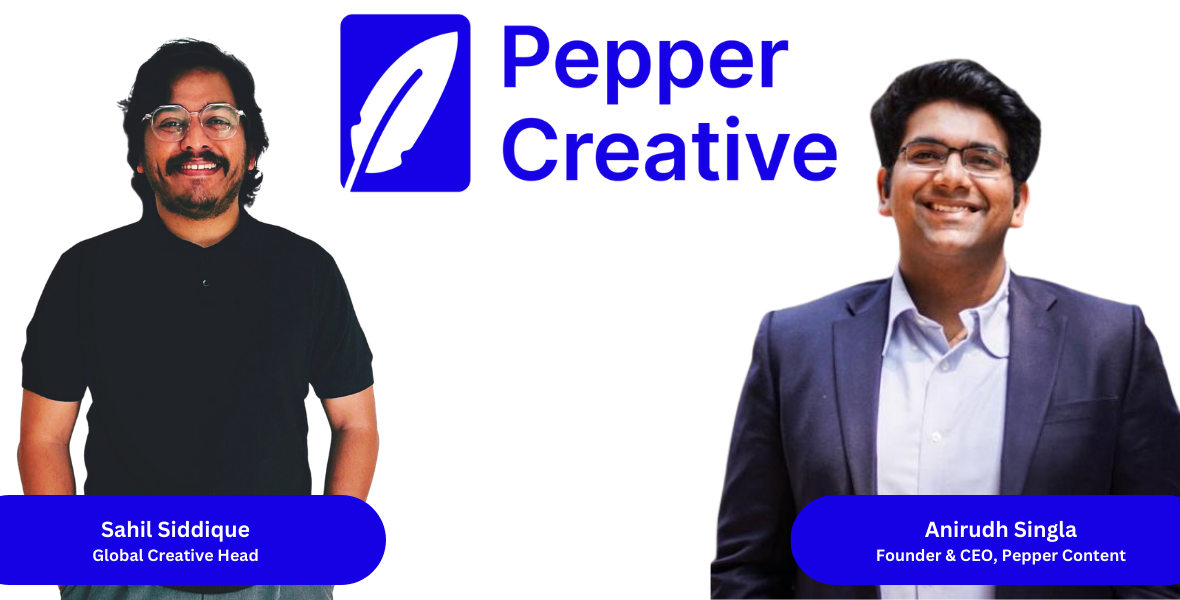 Pepper content, content, pepper creative, creative powerhouse, agile, tailored creativity, brands, marketing, content, on-demand model, brand structure, Sahil Siddiqui, creative, Sneha iyer, revenue, Rishabh Shekhar, Kishan Panpalia, content solutions, fresh perspective, marketing, cost-effective, content production, managed marketplace model, marketplace, creative teams, creativity, business objectives, content studios, internal operations, creative solutions, in-house agencies, strategic oversight, gadgets, collaborating, ITC, Unilever, Mankind, Britannia, marico, HDFC Bank, DSP Mutual Funds, Flipkart, Anirudh Singla, traditional agencies, cost-efficiency, creative talent, full-fledged content companies, insights, creative unit, effective strategy, content transformation, pepper creative, full-funnel creativity, performance marketing, campaigns, content creation, omnichannel, business impact,