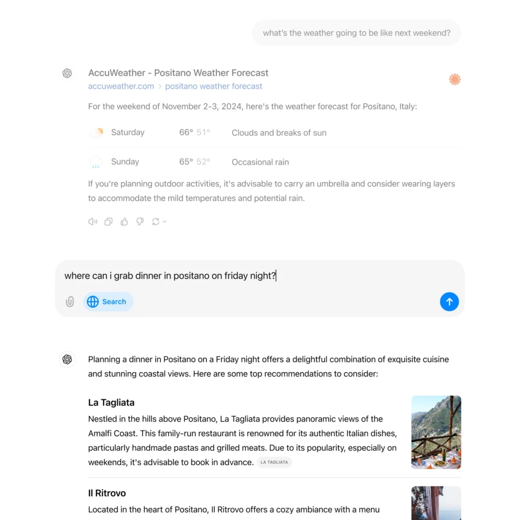 Chatgpt platforms, search engine, ai chatbot, artificial intelligence, martech, competition, conversational ai, Seo, google, openai announced, openai partners, OpenAI, ChatGPT, search, search engine, search feature, SearchGPT, prototype, public, ChatGPT model, real-time responses, AI search, ChatGPT, web search, search engine, stock quotes, weather, news, natural language interface, sport scores, news, online resources, search monopoly, google search, google search monopoly, web search icon, ChatGPT Plus, ChatGPT Team, GPT-4 model, web information, follow-up queries, synthetic data generation, search model, GPT-4o, third-party search engine, data generation, cutting-edge synthetic data, sidebar, local restaurants, web content, o1 reasoning model, search capabilities, travel, shopping, Sam Altman, Perplexity, AI engines, search product, Claude, default search engine, 