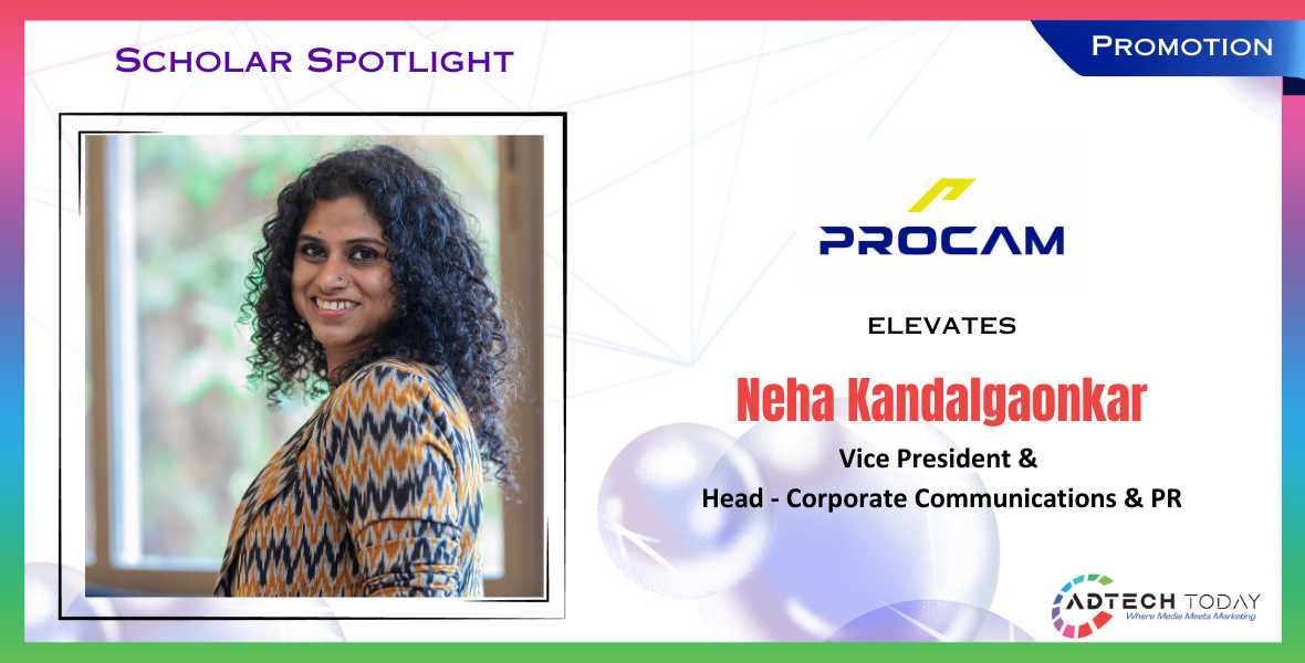 Neha Kandalgaonkar promotion, Procam International VP, corporate communications head Procam, sports PR India, Tata Mumbai Marathon PR, Vedanta Delhi Half Marathon communications, TCS World 10K branding, Tata Steel World 25K marketing, Procam strategic communications, India sports events PR, athlete partnerships Procam, media relations in sports, crisis management in sports PR, Neha Kandalgaonkar sports PR career, participative sports India, Procam International leadership, distance running events India, health and fitness campaigns, community engagement through sports, Indian sports marketing strategies,