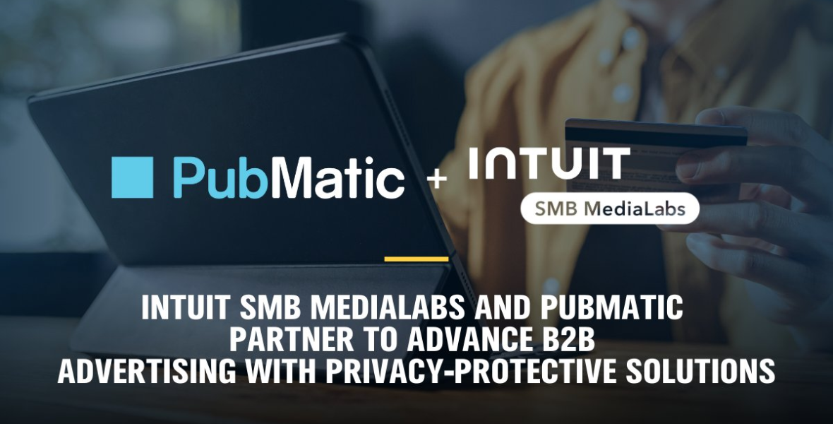 PubMatic, Partnership, intuit SMB, MediaLabs, independent technology company, digital advertising, supply chain, strategic partnership, first-party SMB, SMB audiences, self-service Convert platform, commerce media, publishers, advertisers, data-led targeting, B2B marketing, marketing campaign, campaign performance, B2B marketing campaign performance, accuracy, first-of-its-kind media network, media network, medium sized business, small and medium business, identifiers, customer data, insertion orders, brand-safe inventory, audience segment, white label tech solution, marketplace, retailers, Tim Rogers, B2B market, omnichannel inventory, Dave Raggio, privacy, convert platform, EMARKETER, B2B ad spending, digital B2B ad spend, Small business administration, advertising, effective advertising, small business, brands,