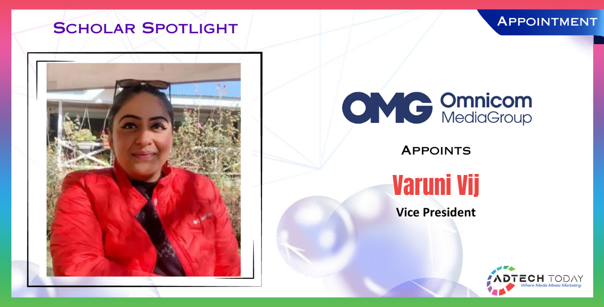 Varuni Vij, Omnicom Media Group, Vice President, media planning, media buying, marketing professional, media strategy, career progression, The Good Glamm Group, Reckitt, Manish Malhotra Beauty, Organic Harvest, media lead, media industry, senior brand lead, advertising, content strategy, marketing expertise, media management, digital marketing, brand leadership, marketing career, media roles, Mindshare, Carat, Initiative, Madison World, G3, Popxo Makeup, advertising industry, marketing leadership,