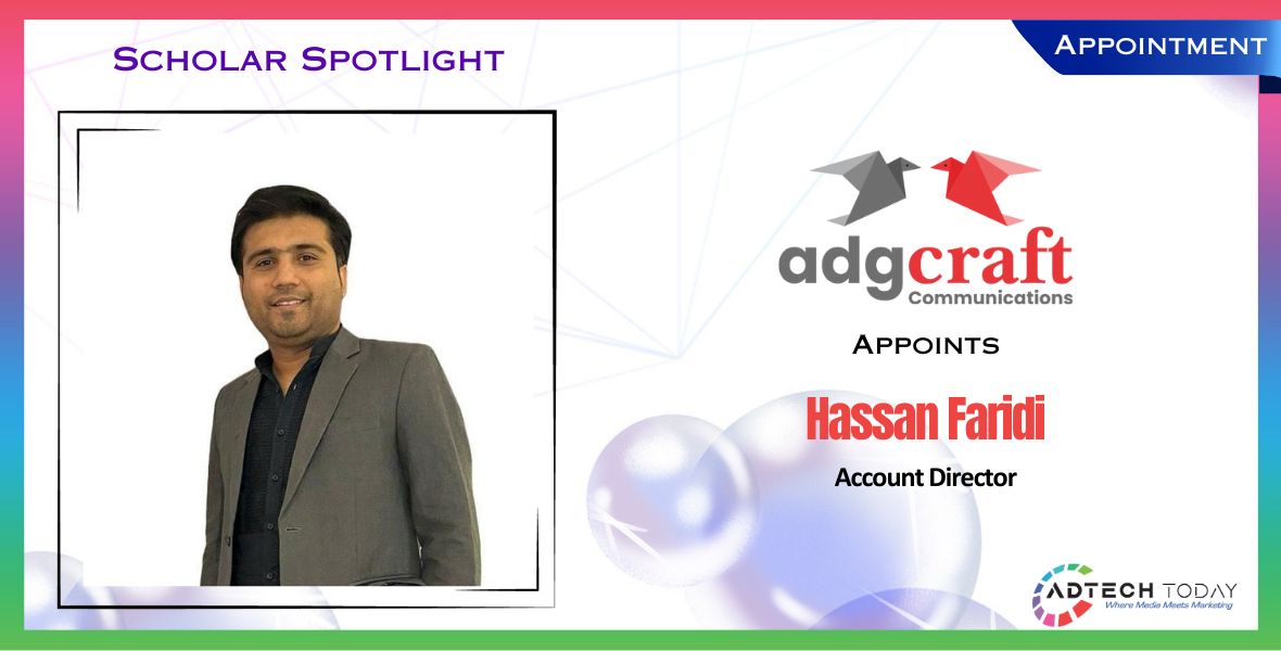 Adgcraft, Hassan Faridi, Account Director, PR agencies, Public Relations, Media Relations, Client Servicing, Strategic Communication, Abhinay Kumar Singh, PR campaigns, client satisfaction, team management, strategic communication plans, PR industry, Corporate PR, Technology PR, Automobile PR, Finance PR, FMCG PR, Retail PR, CSR, Hospitality PR, Startups PR, Education PR, Health PR, high-impact PR, team leadership, business objectives, PR strategy, public relations expertise, PR growth, communication solutions, agency portfolio,