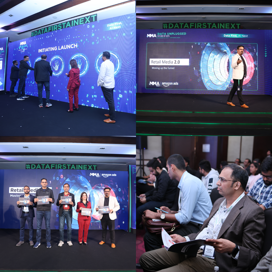 MMA India, Amazon Ads, Retail Media, Data Unplugged, AI, Digital Advertising, Marketing Strategies, Shopper Behavior, Data-Driven Marketing, Performance Marketing, Data First AI Next, Adtech, Marketing Insights, Consumer Behavior, Advertising Trends, Retail Media 2.0, Marketing Professionals, APAC, Digital Transformation, Data Maturity, AI-Driven Business, Digital Media, Marketing Innovation, Brand Building, Ecommerce Marketing, AI Marketing, Consumer Engagement, Digital Media Solutions, Marketing Technology, Data Insights, AI Readiness, Marketing Automation, Data Archetypes, Data Leadership, Retail Advertising, Marketing Campaigns, 
