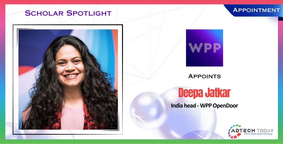 WPP, Deepa Jatkar, India Head, OpenDoor, Amazon media account, global media pitch, Wavemaker India, media strategy, APAC, EMEA, media planning, business consultancy, brand strategy, media innovation, leadership, digital media, technology, Amazon, advertising industry, WPP leadership, media growth, Amazon India, advertising agency, media buying, media solutions, OpenDoor leadership, WPP India,