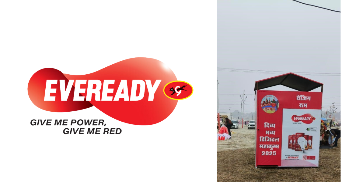 Eveready Lighting, Maha Kumbh Mela 2025, Kumbh Mela, Prayagraj, spiritual experience, LED lights, safety and convenience, Eveready Industries, Mohit Sharma, Minimight II, Performax PC, streetlights, floodlights, branding initiatives, pole branding, hoardings, signage, transformative experience, cultural event, community empowerment, brighter India, advanced lighting solutions, Maha Kumbh branding, police booth branding, no parking boards, RWA society branding, cultural values, Eveready Lighting LED, Eveready Lighting campaign, Maha Kumbh illumination, Maha Kumbh safety, spiritual journey,
