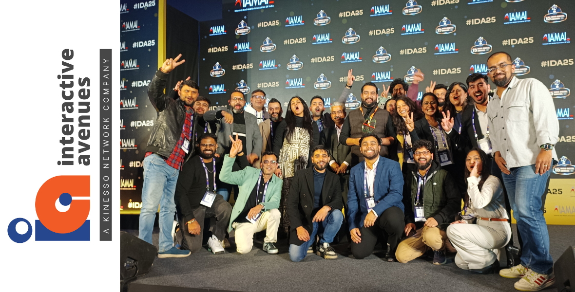 Interactive Avenues, Best Digital Agency of the Year, IAMAI India Digital Awards, digital marketing, award-winning campaigns, ITC, Amazon Prime Video, Kenvue, Mahindra Rise, Mahindra Automotive, Quiklyz, The Oberoi Group, Lodha Group, LT Foods Daawat, Sony India, Kohler, Senco Gold, Magica Sports Ventures, Tamil Thalaivas, Capri Sports, UP Warriorz, digital excellence, social media marketing, influencer marketing, SEO, e-commerce, media strategy, full-service digital marketing agency, creative content, digital solutions, India Digital Summit, data strategy, ORM, full funnel analytics,