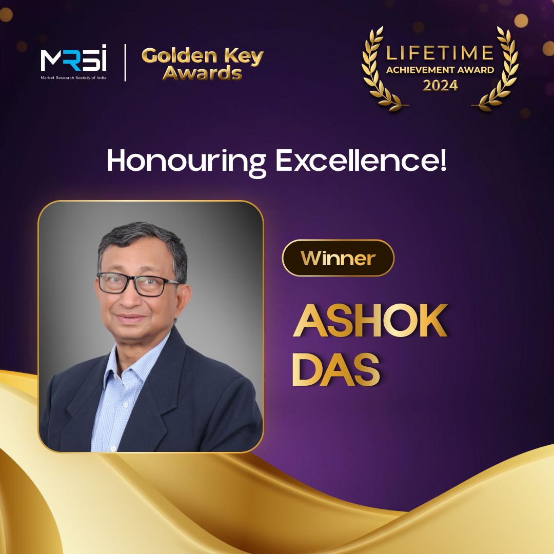 Market Research Society of India (MRSI), Golden Key Awards 2024, Lifetime Achievement Awards, C. K. Sharma, Ashok Das, Dr Lalit S. Kanodia, Transformational Impact Award, Market Research and Insights Industry, Hansa Research, Indian Readership Survey (IRS), Rural SEC, INTAM, IMRB, ORG-MARG, Marketing & Business Associates (MBA), Gallup Organization, Customer Engagement, Employee Engagement, Citizen Scorecards, World Bank, Customer Experience Frameworks, Conjoint Measurement, Datamatics Group, Tata Consultancy Services (TCS), MIT Alumni, IIT Mumbai, Nitin Kamat, Market Research Excellence, Thought Leadership in Market Research, Innovation in Market Research, Market Research Awards, India Market Research Industry, ESOMAR, IIM Ahmedabad, IIT Bombay, MICA, Jamnalal Bajaj Institute of Management Studies, Indo-American Chamber of Commerce, IMC Chamber of Commerce and Industry, Data Analytics in Market Research, Digitization of Market Research, Market Research Conferences, Market Research Thought Leaders, Market Research Veterans, Market Research Emerging Talent, Market Research Innovation, Market Research Pedagogy, Market Research Industry Evolution, Market Research in South Asia, Market Research in Sri Lanka, Bangladesh, Nepal, 