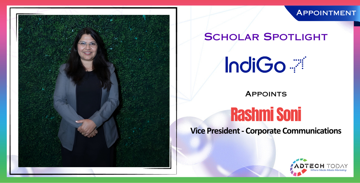 IndiGo, Rashmi Soni, Vice President – Corporate Communications, corporate communications, leadership roles, multinational technology companies, aviation companies, PayU, Vistara, C. Leekha, Pieter Elbers, global expansion, aviation industry, corporate communication strategy, brand communication, airline growth, corporate leadership, IndiGo appointment, global brands, PayU India, Tata Teleservices, Adobe, Ericsson, Hughes Software Systems, aviation communications, corporate growth, IndiGo family, airline leadership,