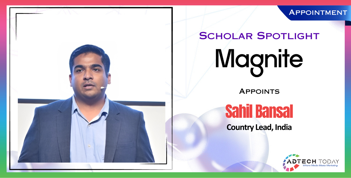Magnite, Sahil Bansal, Country Lead India, programmatic advertising, supply-side relationships, demand-side relationships, India digital advertising, APAC region, Google Marketing Platform, business initiatives, publishers, advertising technology, CTV, online video, display ads, audio ads, independent sell-side advertising, advertising transactions, premium publishers, advertising solutions, market expansion, digital evolution, advertising platform, brand-safe inventory, Gavin Buxton, digital advertising growth, Magnite team, advertising market, India programmatic landscape, advertising leadership, advertising partnerships,