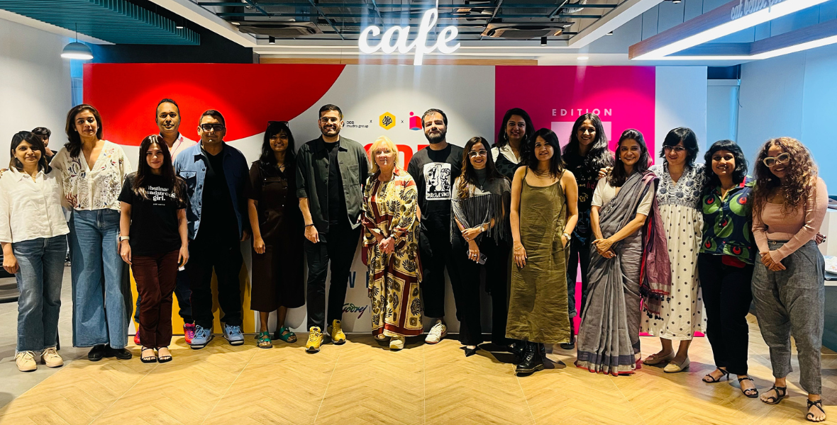 Indian Creative Women, Portfolio Evening 2025, D&AD, Godrej Consumer Products Ltd, Rishanki Gosalia, Dimple Parmar, Sakshi Choudhary, DDB Mudra Group, Alisha Sharma, Leo Burnett Mumbai, Chandani Samdaria, L&K Saatchi, Dara Lynch, D&AD, Darshan Gandhi, Godrej Consumer Products, Deep Chhabria, Netflix, Hetal Ajmera, Sharpener Mumbai, Himanish Ashar, Leo Burnett Mumbai, Kainaz Karmakar, Ogilvy India, Mahima Mathur, DDB Mudra Mumbai, Nivedita Agashe, Ogilvy Mumbai, Pragati Rana, TGTHR, Rahul Mathew, DDB Mudra Group, Rebecca Daniel, Netflix, Siddhi Yadav, McCann Mumbai, Suchitra Gahlot, FCB Group India, Sukesh Nayak, Ogilvy India, Divya Bhatia, McCann New Delhi, Geet Rathi, Area 23 New York, Harshad Rajadhyaksha, Ogilvy India, Harshada Menon, DDB Mudra, Hital Pandya, Leo Burnett Chicago, Huma Mobin, Contentory Inc Lahore, Kobita Banerjee, OML Mumbai, Luis Gabriel Ramirez, Whirlpool Chicago, Nihal Atawane, FCB Chicago, Prerana Mehra, Mullenlowe Mena Dubai, Ria Mohta, Freelance Illustrator, Rohan Matthew, Freelance Creative Director, Sheetal Raghav, Animal New Delhi, Shikha Gupta, Freelance Creative Director, Stuthi Vasudevan, Freelance Creative Director, Vasudha Misra, Mullenlowe Lintas Group, Yashashree Samant, Leo New York,