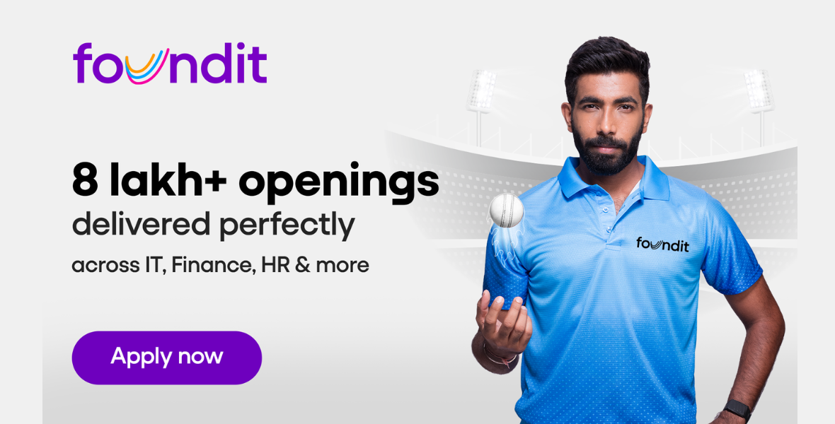 foundit, Jasprit Bumrah, brand ambassador, AI-powered job search, job platform, career growth, job seekers, precision, speed, agility, cricket, ICC Cricketer of the Year, job opportunities, talent platform, AI recruitment, employment, career opportunities, professional success, data-driven hiring, job market, recruitment technology, job search innovation, AI jobs, foundit partnership, job matching, career development, hiring trends, workforce solutions, talent acquisition, Indian cricket, World Cup winner, V Suresh, Anupama Bhimrajka, AI-driven hiring, job search platform, recruitment solutions, job search AI, career advancement, job search precision, smart job matching, AI-powered recruitment, digital hiring, employment solutions, professional growth, future of work, AI in recruitment, career success, India job market, job search technology, cricket sponsorship, AI career tools, foundit job search,