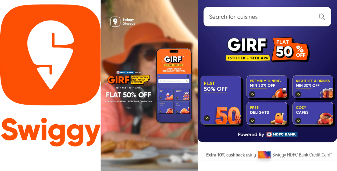 Swiggy, Swiggy Dineout, Great Indian Restaurant Festival, GIRF 2025, restaurant deals, dining discounts, food festival, Neena Gupta, HDFC Bank, flat 50% off, dining offers, best restaurants, foodie, dining out, restaurant festival, happy hours, exclusive deals, India restaurants, Swiggy offers, food lovers, culinary experiences, restaurant discounts, food deals, dining festival, top restaurants, restaurant savings, budget dining, food discounts, dining experience, gourmet deals, restaurant promotions, India food festival, Swiggy dining, eat out offers, limited-time food deals, best dining offers, trending restaurants, Swiggy coupons, dining savings, food lovers festival, fine dining discounts, casual dining deals, Swiggy restaurant discounts, India’s best restaurants, food and beverage deals, exclusive restaurant menus, happy hour deals, Swiggy Dineout offers, foodie festival, dine and save, city restaurant offers, India food events, Swiggy partnerships, celebrity campaign, Neena Gupta ad campaign, Swiggy Dineout marketing, restaurant promotions in India, trending dining offers,