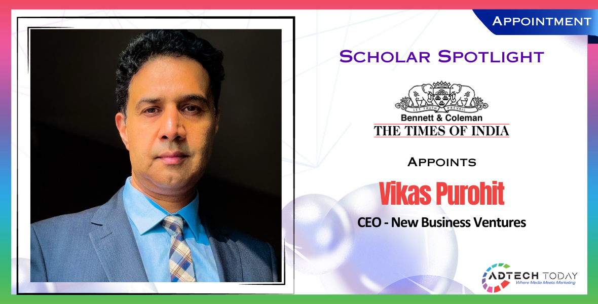 Vikas Purohit, BCCL, Times of India, CEO, New Business Ventures, Vikas Purohit BCCL, Vikas Purohit Times of India, Vikas Purohit CEO, Meta India, Tata Unistore, Amazon Fashion, Reliance Brands, Aditya Birla Fashion & Retail, strategic leadership, business development, Indian business news, corporate leadership, media industry India, scalable ventures, profitable ventures, IIT BHU alumni, IIM Bangalore alumni, business growth India, leadership appointment, Indian corporate news, business strategy, new venture development,
