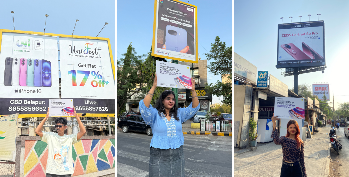 infinix note 50s 5g+, sw network, flipkart tech, india’s tiniest billboards, outdoor advertising campaign, hyperlocal advertising, smartphone marketing, sony camera sensor, 144hz refresh rate, curved display smartphone, delhi mumbai bengaluru campaign, innovative advertising india, miniature billboards campaign, infinix marketing campaign, digital out of home advertising, creative advertising formats, low-footprint ads, contextual advertising, clutter-breaking campaigns, advertising innovation, sw network advertising, flipkart collaboration, brand storytelling, guerrilla marketing india, outdoor media innovation, smartphone launch campaign, mobile phone advertising india, brand activation, disruptive advertising campaign,