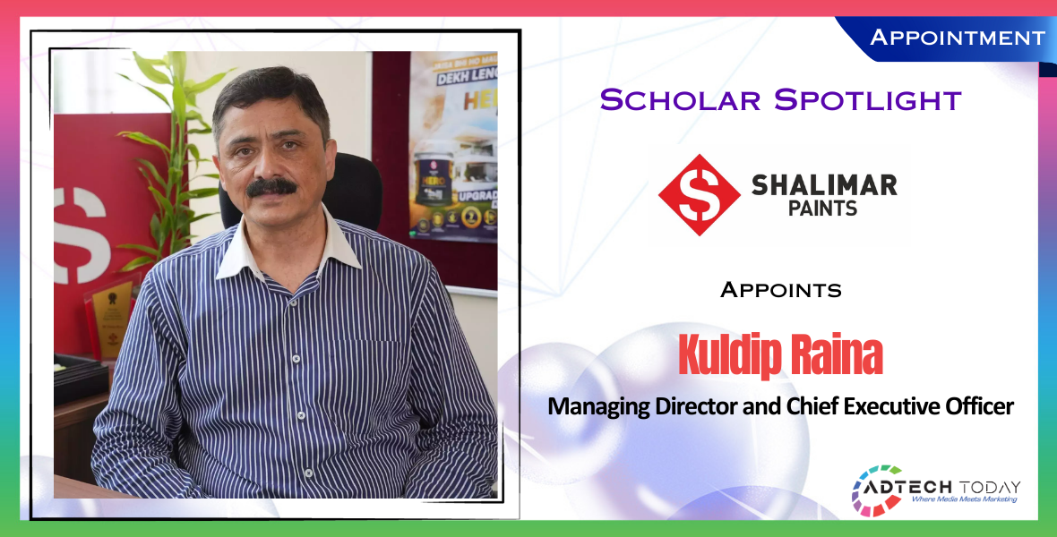 Shalimar Paints, Kuldip Raina, MD & CEO Shalimar Paints, Shalimar Paints new CEO, Indian paint industry, legacy Indian brands, paint industry leadership, Shalimar Paints leadership change, Shalimar Paints innovation, customer-first strategy, paint brand transformation, paint manufacturing modernization, home décor brands India, construction chemicals industry, FMCG leadership India, Kansai Nerolac Paints, Nerofix, adhesives market India, Arvind Brands, Jubilant Industries, ITC Limited, business transformation, Indian retail sector, strategic sourcing, Indian manufacturing, brand experience strategy, sustainable business growth India,