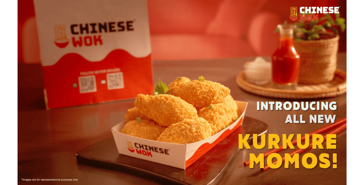 Chinese Wok, Kurkure Momos, desi Chinese cuisine, Indian QSR brand, food innovation India, crunchy momos, Gen Z food trends, millennial snacks, street food India, deep-fried momos, spicy sauces, comfort food India, Aayush Madhusudan Agrawal, Lenexis Foodworks, influencer marketing, ASMR food videos, Instagram food launch, Superrr Bowl, cricket season branding, limited-edition packaging, match-day contests, food content marketing, bold flavours, Indian food culture, quick service restaurant India,