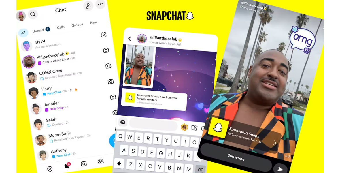 snapchat, say it in a snap, iab newfronts 2025, sponsored snaps, promoted places, snap map, under the ghost, snapchat smart campaign solutions, smart bidding, smart budget, snapchat advertising, gen z engagement, visual messaging, chat feed ads, creator content, music marketing, sports marketing, nfl snapchat, wnba snapchat, app install ads, pixel purchase, snapchat marketing tools, snapchat ad solutions, snapchat ad updates, snapchat monthly active users, in-game ads, total takeover placements, performance marketing, privacy-first advertising,