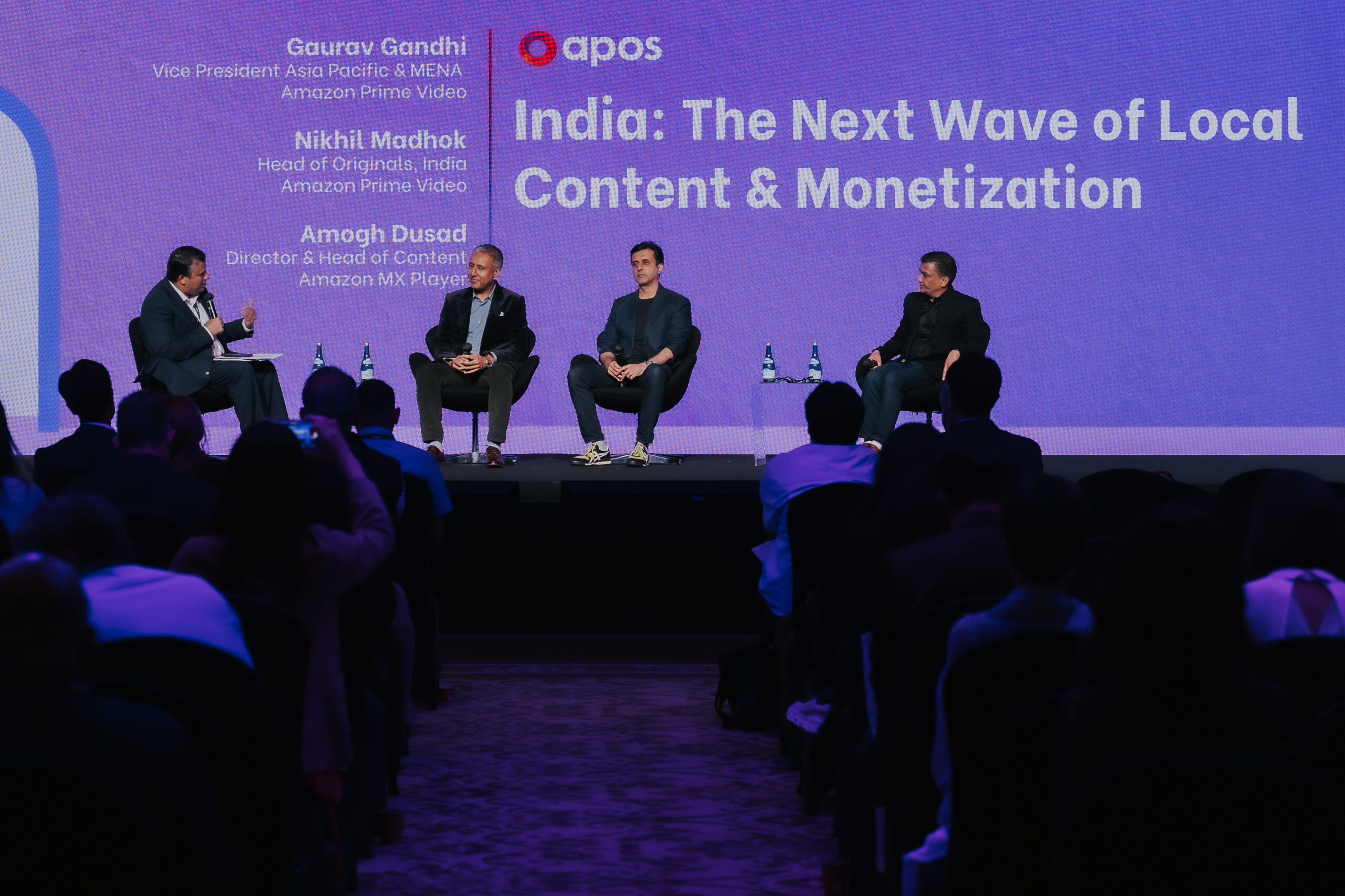 Amazon India, Prime Video, Amazon MX Player, Gaurav Gandhi, Nikhil Madhok, Amogh Dusad, APOS Bali 2025, streaming strategy India, SVOD vs AVOD, Indian OTT platforms, Amazon streaming services, MX Fatafat, short-form content India, Prime Video Originals, Indian streaming market, digital entertainment India, cinematic storytelling India, mobile-first content, Amazon MGM Studios, Nishaanchi movie, Anurag Kashyap, Made in Heaven, The Family Man, Paatal Lok, Call Me Bae, Khauf Prime Video, Dupahiya, Panchayat, streaming content strategy, OTT growth India, ad-supported streaming, subscription-based streaming, India OTT 2025, content localization, Amazon content investment India,