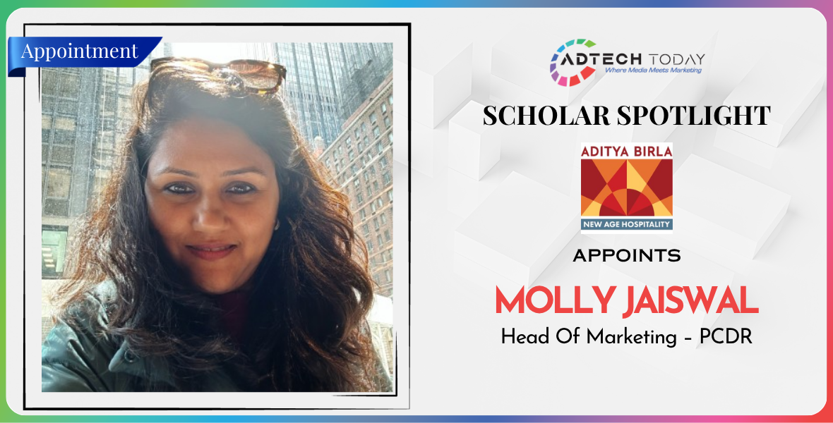 Aditya Birla New Age Hospitality, Molly Jaiswal, Head of Marketing, PCDR, marketing leadership, hospitality marketing, premium casual dining, restaurant marketing, marketing appointment, Indian hospitality industry, brand marketing, hospitality sector news, food and beverage marketing, leadership change,