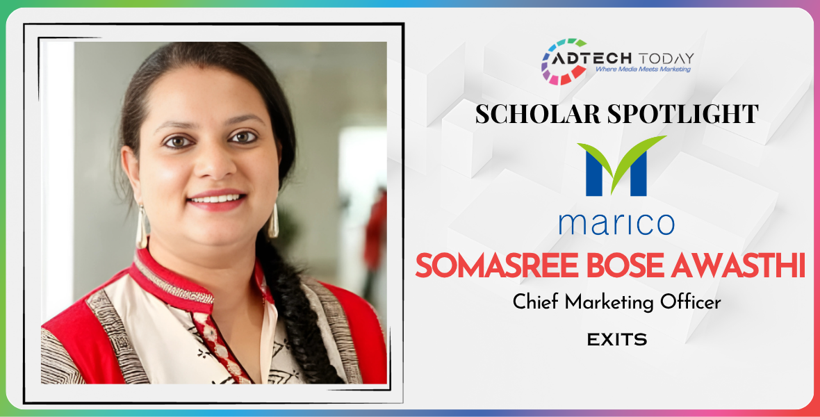 Somasree Bose Awasthi, Marico CMO exit, Marico leadership change, FMCG industry news, marketing leadership India, brand strategy Marico, Godrej Consumer Products, Indian marketing professionals, CMO transitions, Somasree Awasthi career update,