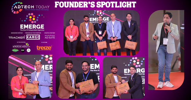 Founders’ Spotlight at EMERGE 2025 featured Creatorcult, sharing entrepreneurial insights on asset distribution, influencer marketing, and innovation,