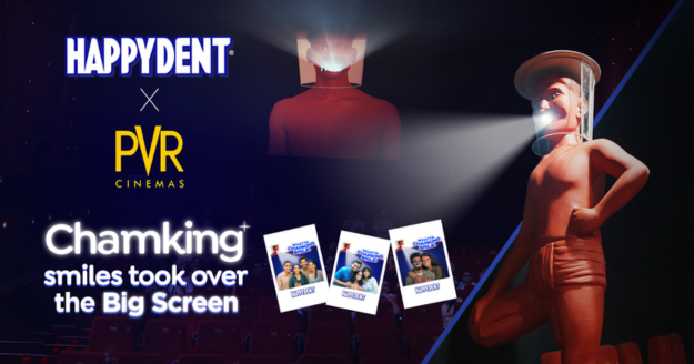 Happydent partners with PVR INOX for an immersive cinema activation featuring glowing smile-led installations
