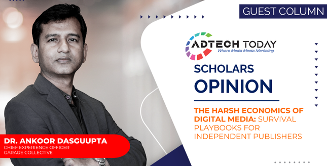 Independent digital publisher analyzing survival strategies in India’s challenging digital media economy with focus on monetization and audience engagement