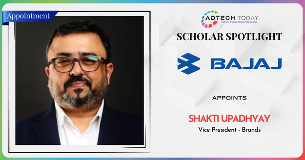 Shakti Upadhyay appointed as Vice President – Brands at Bajaj Auto