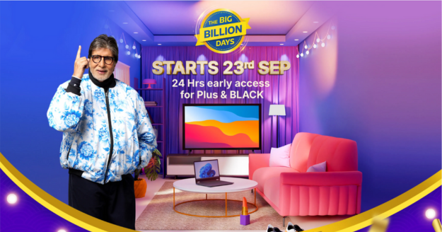 Flipkart Big Billion Days 2025 festive sale banner showcasing early access, exclusive deals, and fast delivery across India