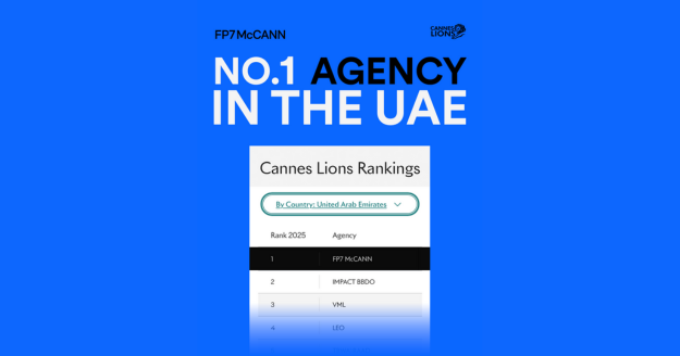 FP7McCann team celebrates being named the #1 agency in the UAE and top network in MENA at the Cannes Lions Global Creativity Report 2025