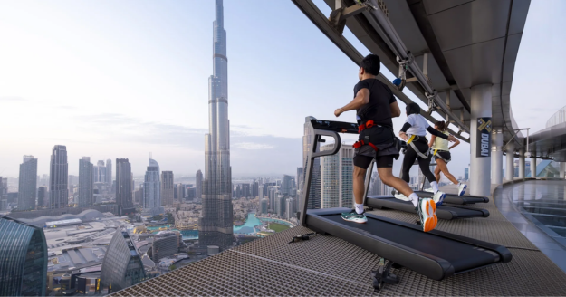 PUMA launches The Runner’s High campaign in Dubai with a 219m sunrise stunt at Address Sky View, unveiling the Velocity NITRO 4 running shoe