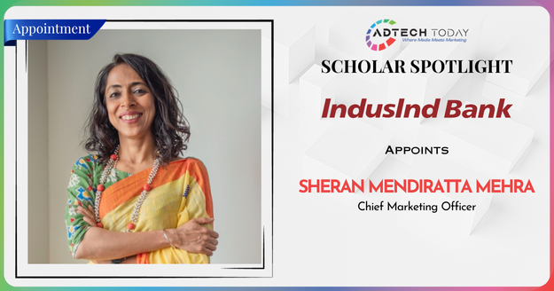 Sheran Mendiratta Mehra appointed Chief Marketing Officer at IndusInd Bank