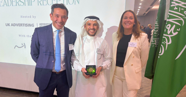 UKAEG hosts inaugural UK–Saudi Arabia Advertising Leadership Reception in Riyadh, honouring Taha Alsafi with the first Friendship Honour