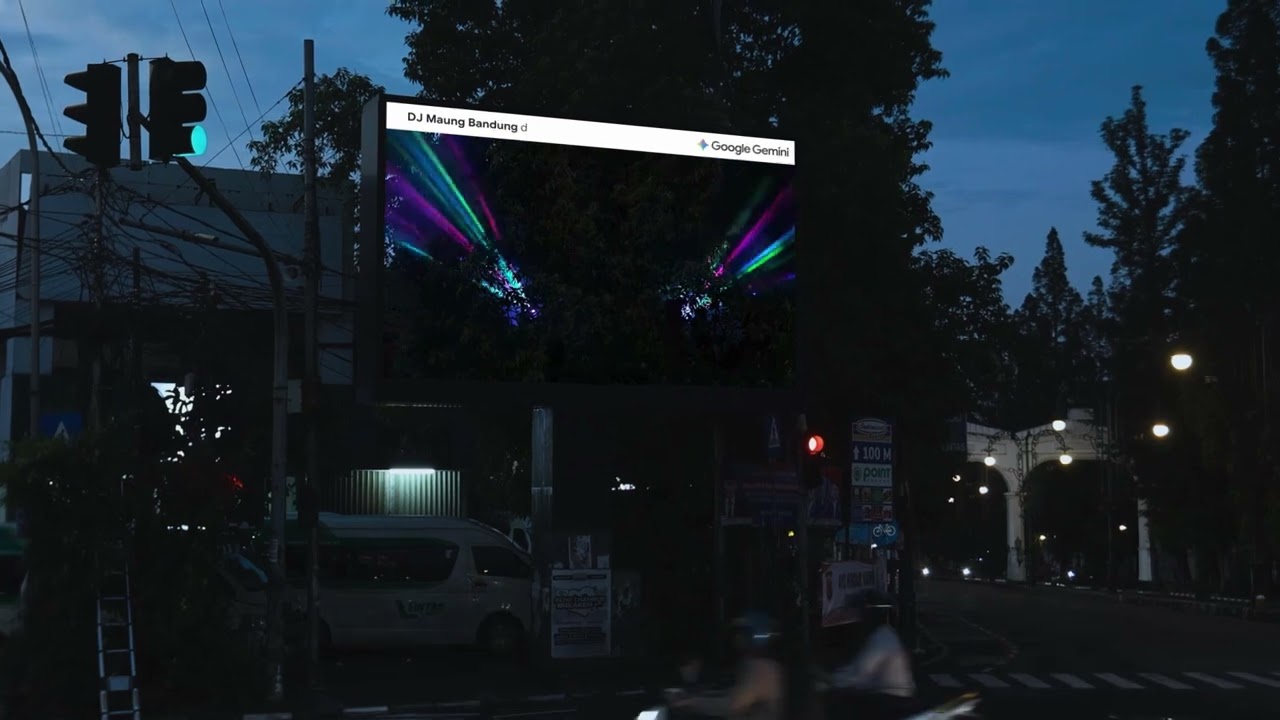AI-powered “see-through” billboard campaign launched by DDB Singapore, Superson, Google Indonesia, and Hagia Labs using Veo 3 technology