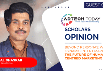 Dynamic Intent Mapping concept showing real-time human intent recognition through behaviour, emotion, and context for adaptive marketing experiences