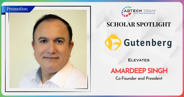 Amardeep Singh appointed as Co-Founder and President of Gutenberg to lead global AI-driven marketing strategy