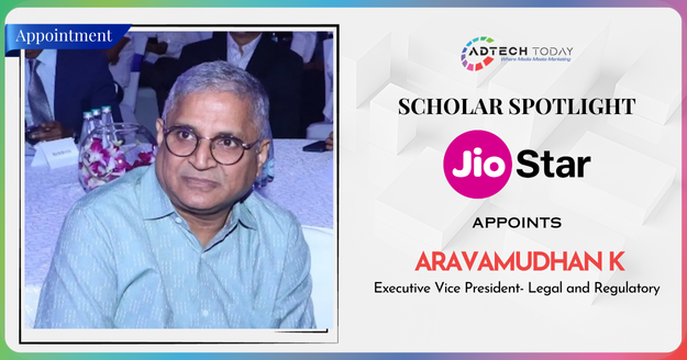 Aravamudhan K appointed Executive Vice President, Legal and Regulatory at JioStar