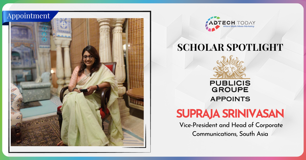 Supraja Srinivasan appointed as Vice-President and Head of Corporate Communications at Publicis Groupe South Asia
