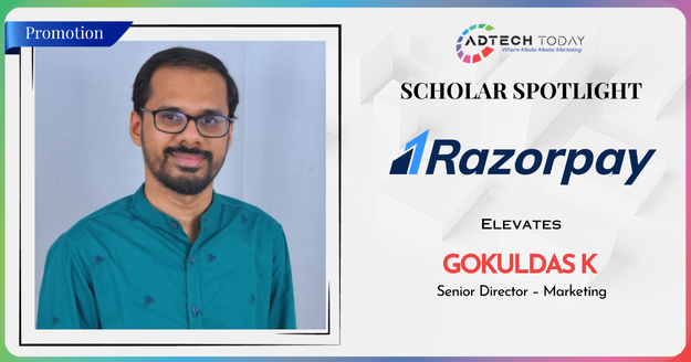 Gokuldas K, newly promoted Senior Director of Marketing at Razorpay