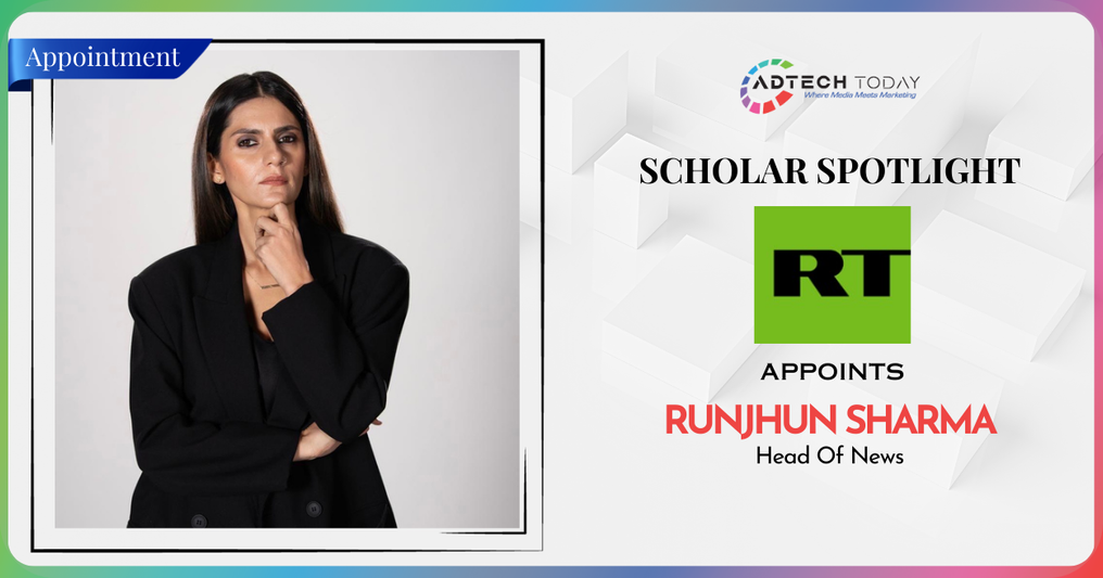 Runjhun Sharma appointed as Head of News at RT India following the channel’s official launch in New Delhi