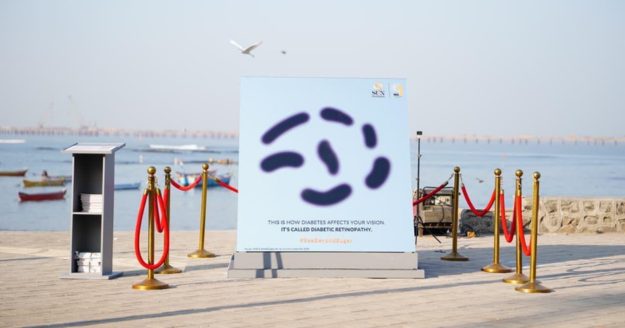 Sun Pharma and MOMS Outdoor diabetic retinopathy awareness activation in Mumbai