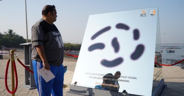 Sun Pharma and MOMS Outdoor diabetic retinopathy awareness activation in Mumbai