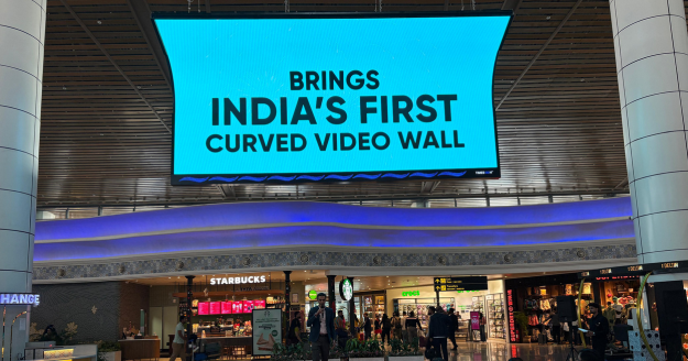 Times OOH Launches Curved Digital Videowall at Goa Airport